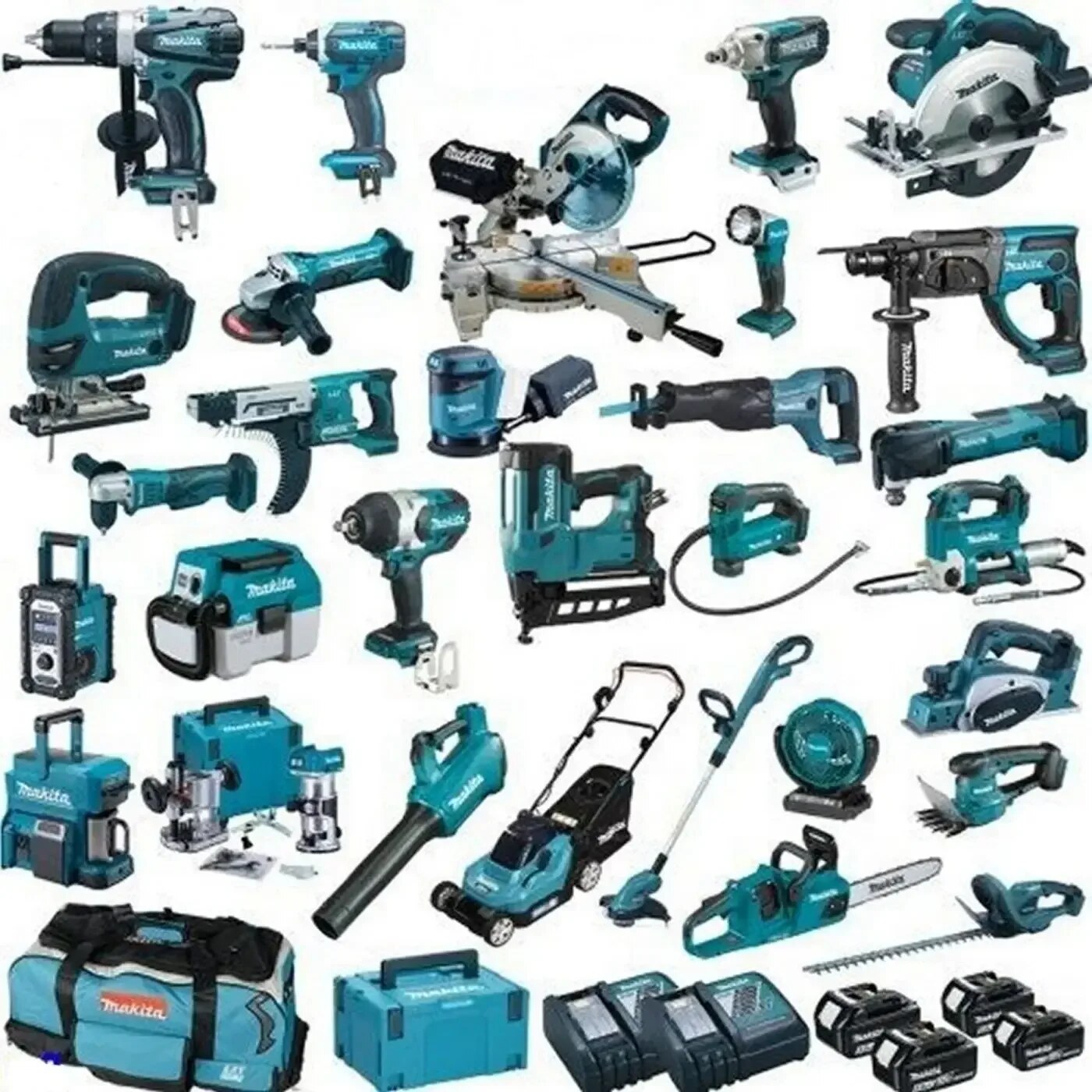 Lewis Supplies LLC MAKITAS MAKKIT30 POWER TOOL KIT 4-18V-5AH LITHIUM BATTERIES 30PCE