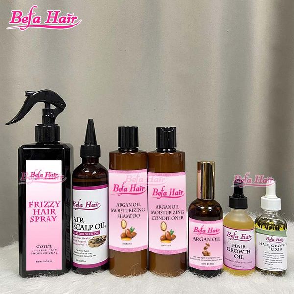 Private Label Hair Care Kit argan oil shampoo and conditioner hair growth oil hair care spray