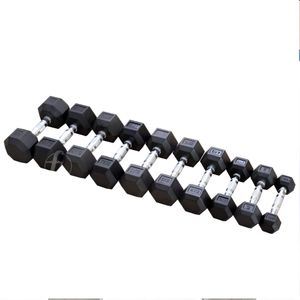 Best Quality Universal Black Color Free Weight Dumbbell Hex Set For Muscle Exercising