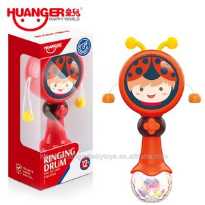 Huanger HE0524 Musical Baby Rattles Toys Plastic Rattle Toys Hand Shake Rattle Drum