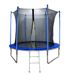Outdoor 14ft Trampoline Park Easy to Assemble Rebounder Trampoline with Ladder and Safety Net for Kids  Adults
