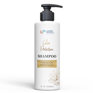 Best selling deal of the year for color protect shampoo for all hair types 1L available at wholesale price with customized logo