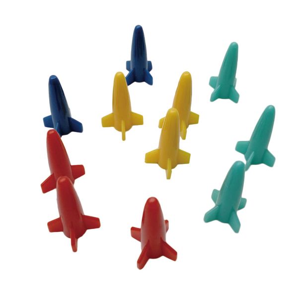 Board Game Pieces Plastic Rocket Pawns Rocket Shape Figures