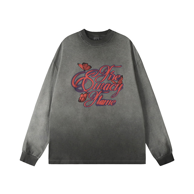 Foshan Zongchi Yishe Clothing Trading Co., Ltd. Wholesale acid wash vintage cartoon cotton spring shirt men women