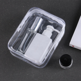 Custom Plastic Case Big Capacity Travel Zipper Clear PVC Bags Transparent Toiletry Cosmetic Makeup Bag Bulk