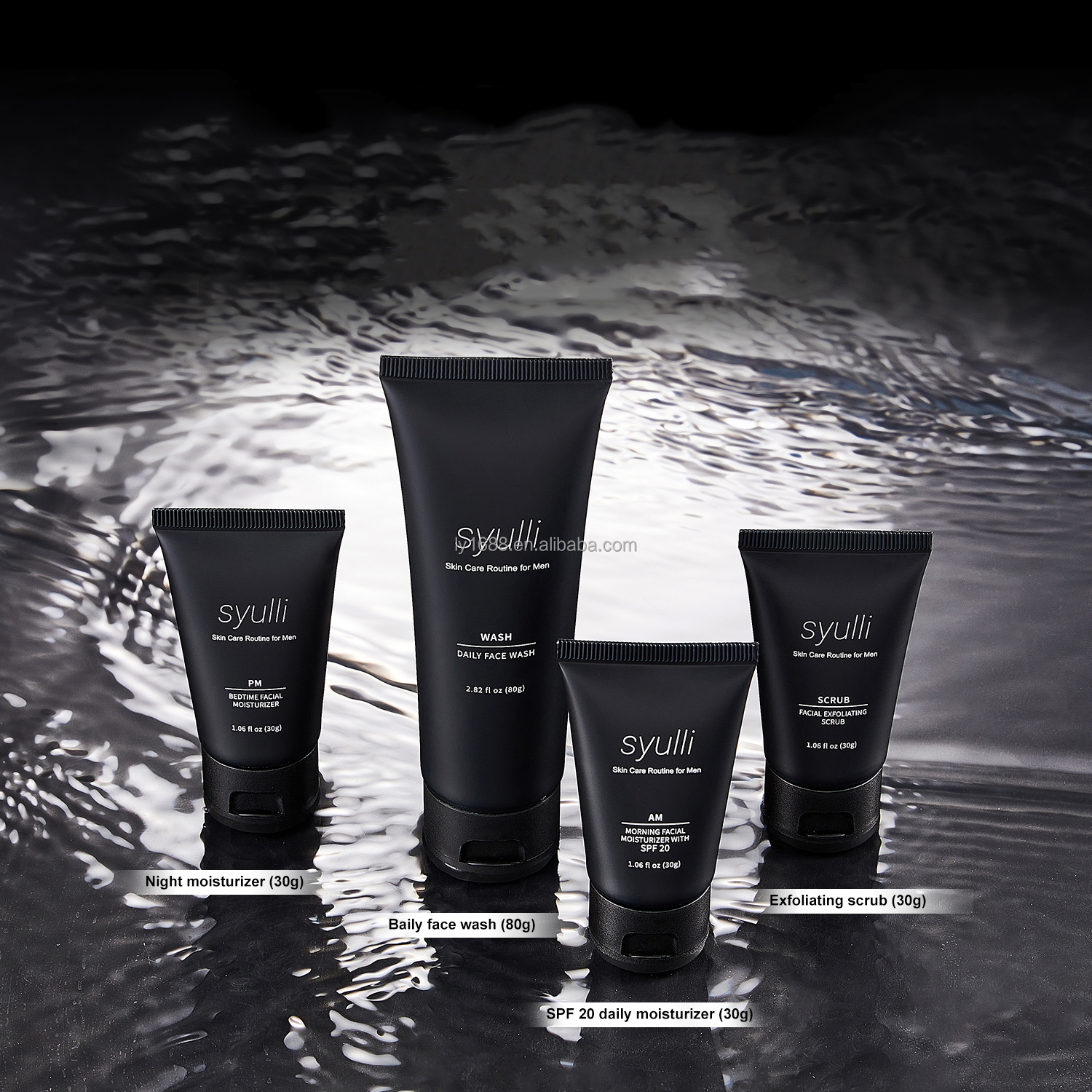 Private Label Face 4pcs Skin Care Set Products Whitening Hydrating Moisturizing Essential Skin Care Routine for Men