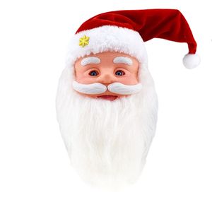 Merry Christmas Gifts Creative Funny Talking Singing Electric Santa Claus Head Toys