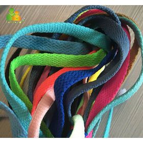 Wholesale custom sublimation printed shoelaces, custom design shoe laces polyester shoelace sport shoelace