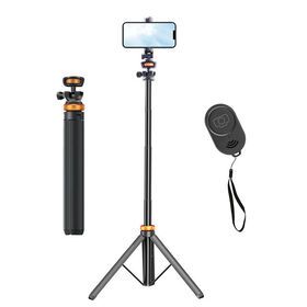 Factory Supply 63" Metal Tripod Smartphone Camera Accessories Photography Tripod Phone Holder Stand for Tiktok Video Live Stream