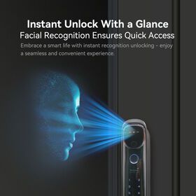 Tuya Wifi APP Face Recognition Smart Door Lock With Camera Video Call Voice Intercom Digital Automatic Door Lock