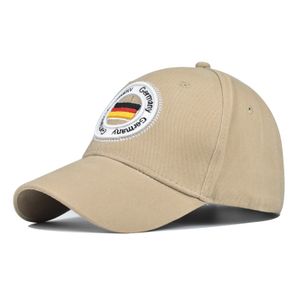 New Cotton German Flag Big Letter Embroidered Baseball Cap Dad Hats Custom Embroidery Logo