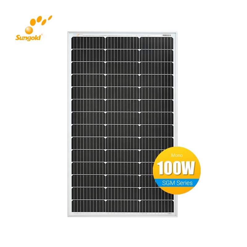 Wholesale A grade Mono cell 100W 150W  Rigid Solar Panel High efficiency  Roof RV Cabins Balcony Solar module