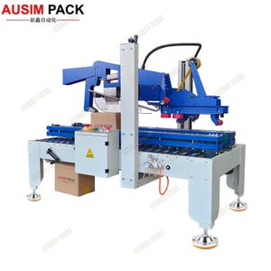 Unmanned Semi-Automatic Case Carton Sealing Machine New Condition for Plastic Packaging of Food Beverages Competitive Price