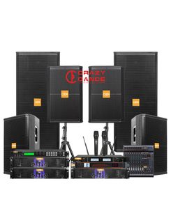 Stage Speaker Set: Single/Dual 15-Inch, Large Outdoor, Wedding, Bar, Conference, KTV Full-Range Speakers