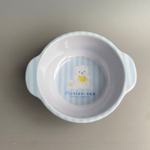 Hot Selling Children's Design Biodegradable Dishwasher Safe Bamboo Fiber Bowl with Ears Edible Plant Pigment Food Grade for Kids