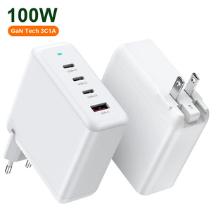 Multifunction Chargers GaN 100W USB Wall charger 3C1A multi-port desktop Charging Station For Ipad  Iphone 16  smart watch phone