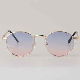 Wenzhou Joox Eyewear Co.,Ltd. Women's metal fashion Sunglasses,round frame shape,UV 400 Protection Lens,any Pantone color optional,OEM Orders are Welcome