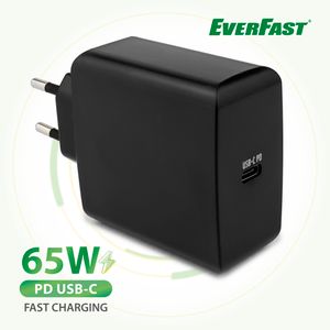 65W USB Type C PD 3.0 Wall Charger Direct Plug in Fast Charging Socket Mobile Phone Travel Adaptor Mini Portable OEM