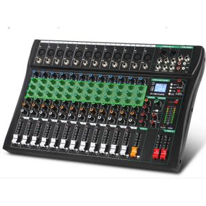 XTUGA CT120 Hot Selling DSP Professional Audio Mixer USB 12 Channels  Controller Audio Console Mixer for Bar Dj  Stage