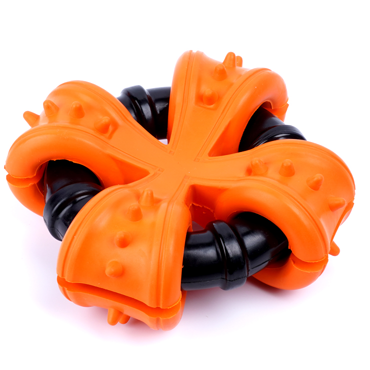 Pet Toy Rubber Nylon Tough Tug Dog Chew Toy Interactive Dog Ring Factory Recycled Safe Natural Shenzhen Sustainable 3 - 7 Days
