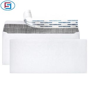Custom Self Seal Business Windowless Security self seal Mailing Envelope 4.125X9.5 Inch