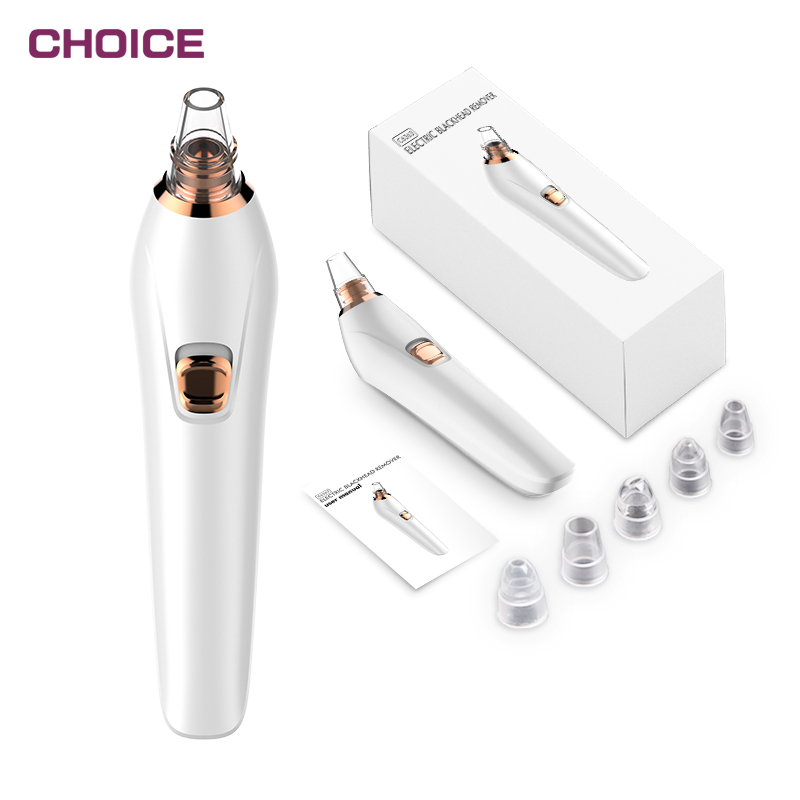 New Arrival Facial Pore Cleaner Nose Suction Blackhead Remover Machine Electric Blackhead Remover Face Silicone Beauty Blender