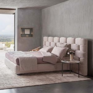 Gainsville Luxury Design Module Villa Bed Comfortable Up-holstered Beds Modern Apartment bed italian bedroom furniture