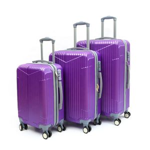 Customized innovative abs pc trolley luggage set manufacture 100% Polypropylene hard shell travelling luggage sets