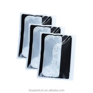 Biodegradable Frosted Zip Lock Bag PVC EVA zipper pouch custom size clear plastic zip seal Clothing Garment packaging bag