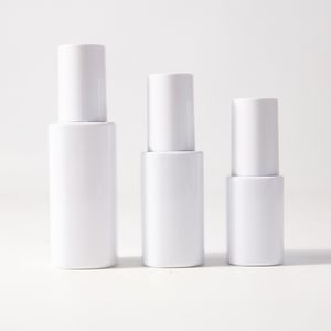 wholesale 50ml 80ml 100ml 120ml 150ml White square lotion spray bottle PET plastic bottle toner cosmetic bottles