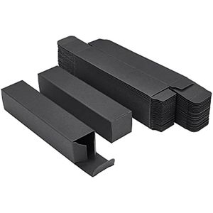 Black Kraft Paper Lipstick Lip Balm Wrapping Box for Jewelry Gift Wrapping, Wedding, Birthday Party Favor