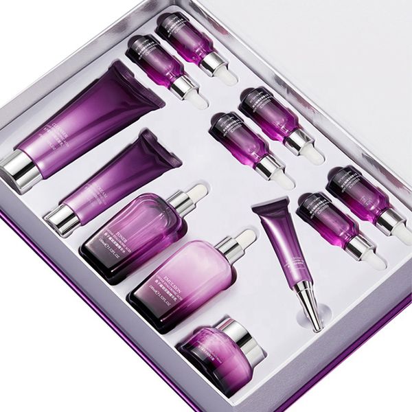 12Pc Private Label Gentle Facial Caviar Anti-Aging Lightening Moisturizing Kit Skin Care Set(New)