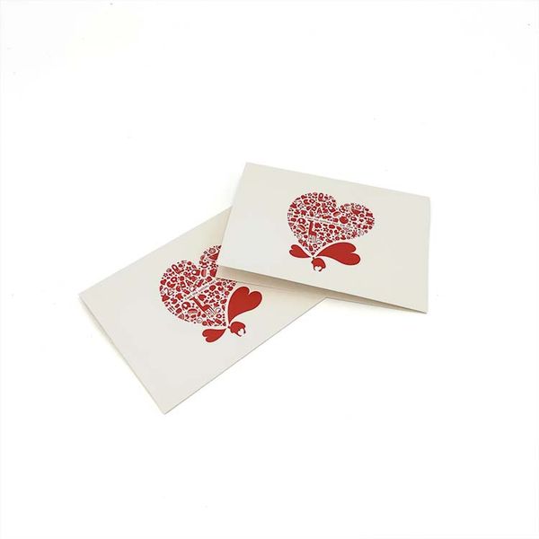 Wholesale Custom Recycled Paper Eco Friendly Thank You Cards With Logo Greeting Card