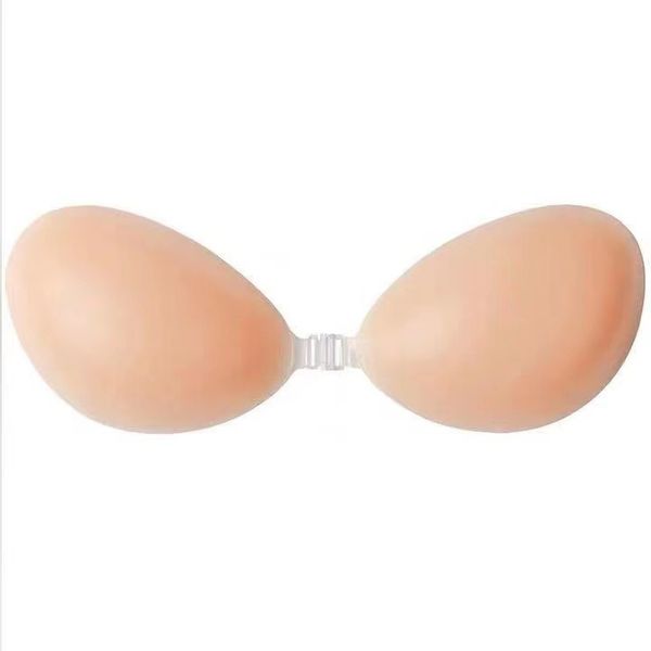 Silicone Push-up Chest Sticker Shoulder Strap No Breast Waterproof Breathable Underwear Bra Women's silicone B