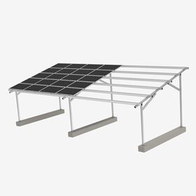 BRISTAR Factory Outdoor Design Solar Power System Pv For Car Parking Stainless Steel Carport Structure Support Beams