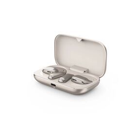 Private mold OWS Open Wearable Stereo TWS Earbuds with metal charging case