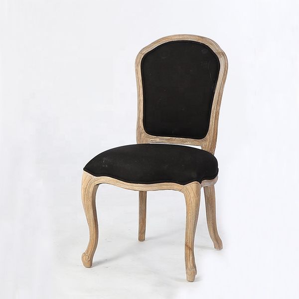 Antique style handle carved dining room chair frame restaurant furniture part commode chair parts(CH-906-OAK)