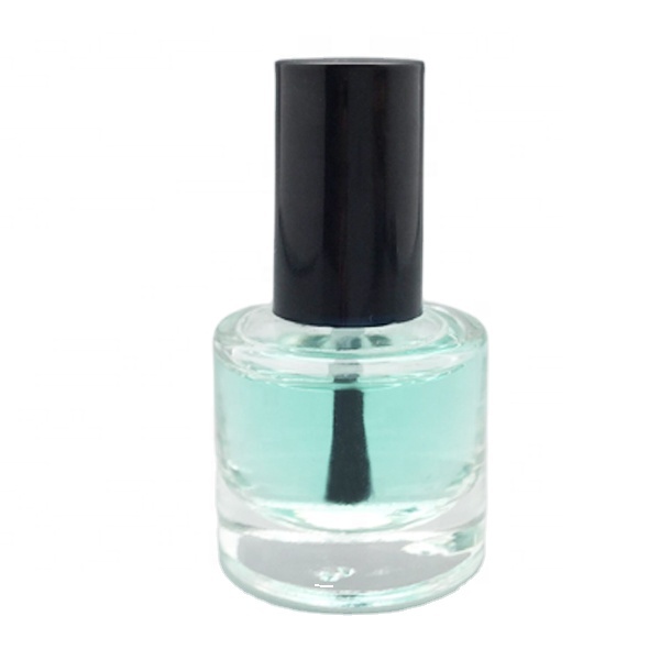Nail Polish Oil Use glass empty bottles with art print 9ml cylinder nail polish bottle organic with screw cap and brush