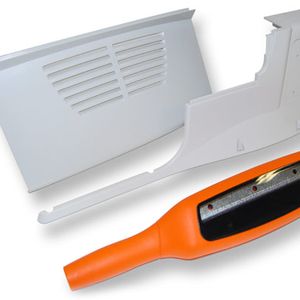 Multi-part plastic component