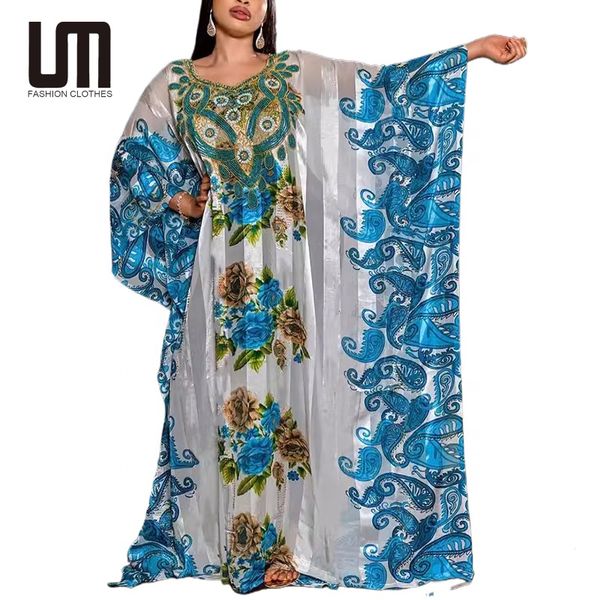 Liu Ming New Arrival 2025 Products Fashion Casual Full Print Loose Long Maxi African Dresses For Women Clothing