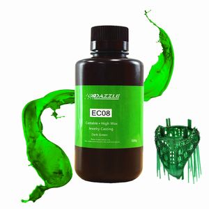 3D printer Castable resin Jewelry liquid  Wax resin for LCD/DLP/SLA 3d printer Suitable for market 405nm printer Green resin