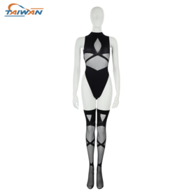 Taiwan Hosiery Manufacturers' Association 2PC.Woven Straps Teddy and Matching stocking