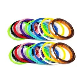 Factory wholesale 1.75mm plastic filament 20 colors refilling PLA ABS 3d printer pen 3D pen filament