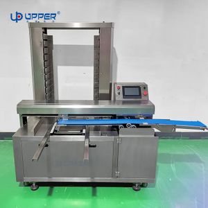 Cookies or bread  tray aligning machine arranging machine