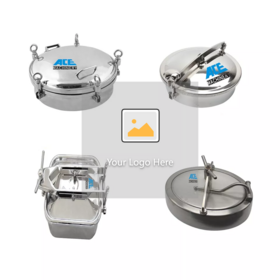 Factory price stainless steel 304 316L tank round manhole square manhole cover sanitary manway cover manhole cover
