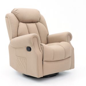 Geeksofa Factory Wholesale Lazy Boy Modern Linen Fabric Manual Recliner Chair for Living Room Furniture