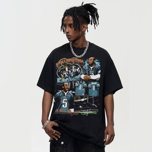 Men 280G 100% cotton running t shirt undershirts clothing screen printing plus size men's T shirts