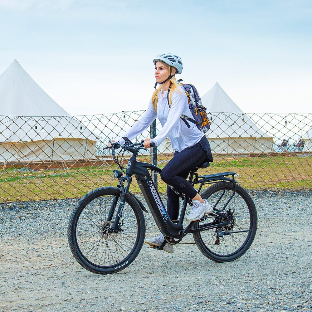 500W Dual Motor 26\" Electric Mountain Ebike 48V 17.5Ah Battery Aluminum Alloy EU/UK Free Shipping 7speed Double disc brake