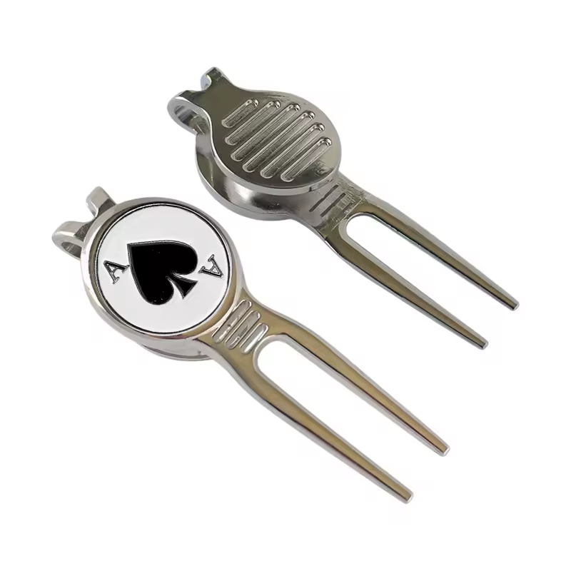 Wholesale Price Strong Magnetic Ball Marker And Repair Gift Sets Golf Zinc Alloy Metal Golf Divot Tool