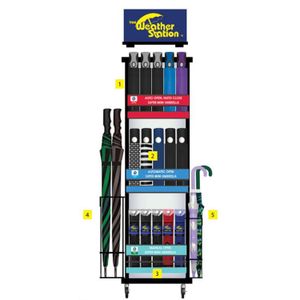 Retail Store Metal Wire Display Rack Retail Display Stand Umbrella Stand For Shopping Malls And Supermarkets